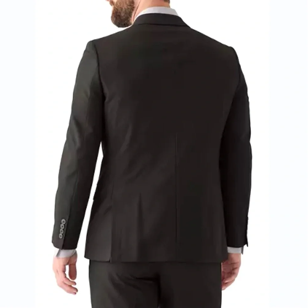 Nautica Mens Blazer Size 44 Long Black Jacket 2 Button Suit Separate New
